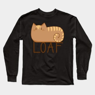 Loaf Cat - Cute Kitty Design Long Sleeve T-Shirt